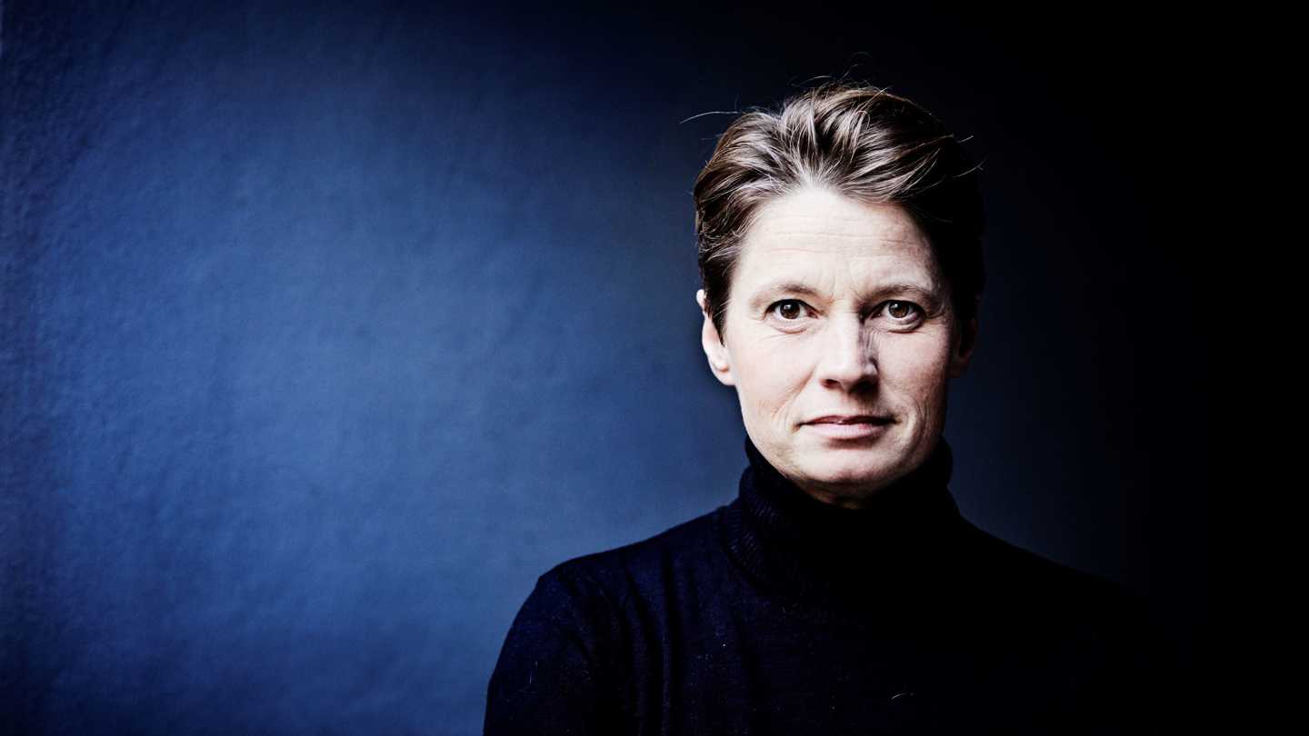 Journalist Nynne Bjerret, der deltager i valgdebatten på gentofte rådhus